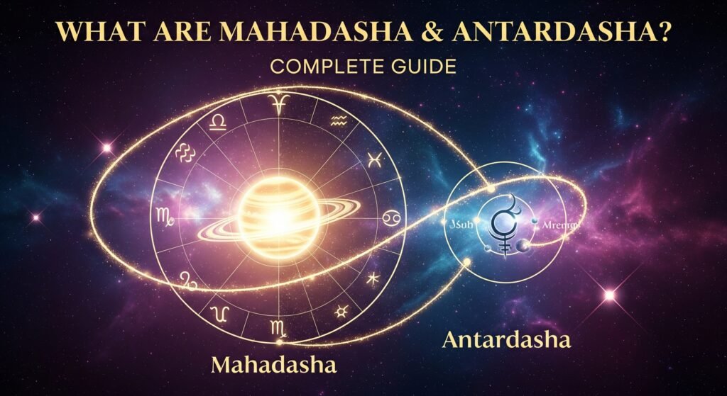 Discover the meaning of Mahadasha and Antardasha in astrology. Learn how these planetary periods shape your life with insights from Top10Astrologers.