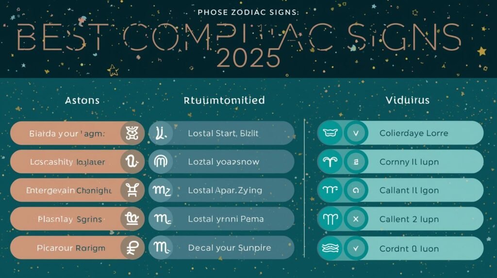 Best Zodiac Signs for Love Compatibility in 2025 (and Who Should Stay Away), professional image